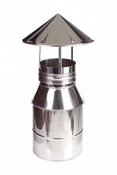 Оголовок с зонтиком 150 нерж.полир.0,5 мм