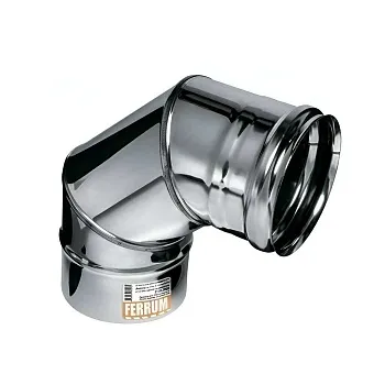 Колено угол 90° Феррум (430/0,8 мм) Ф150 (нерж)