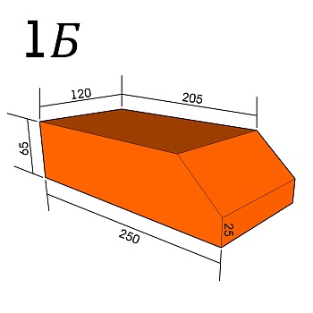 Кирпич фигурный 1Б