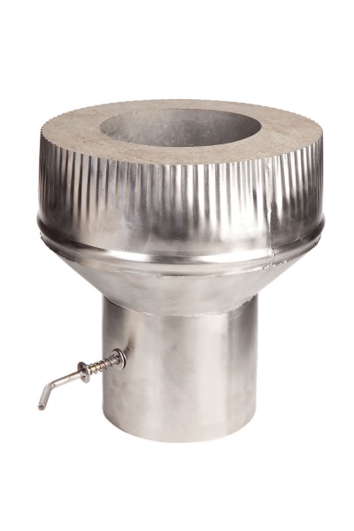 Старт-переход 115-120 с шибером нерж 300