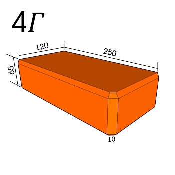 Кирпич фигурный 4Г